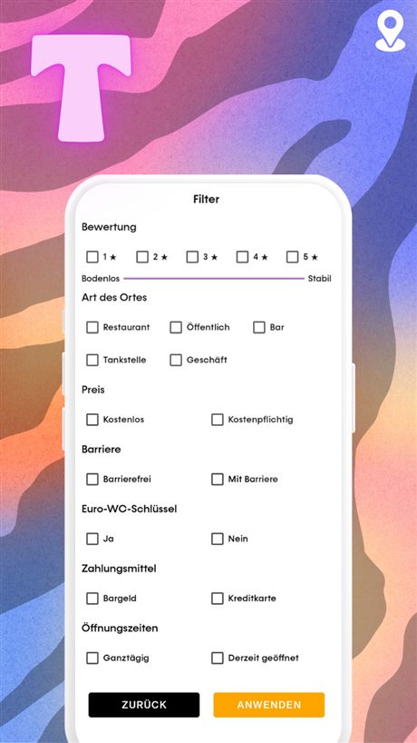 Ansicht aus der App